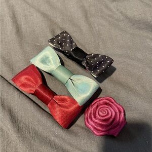 Harveys Red, Mint, Black Bow Set